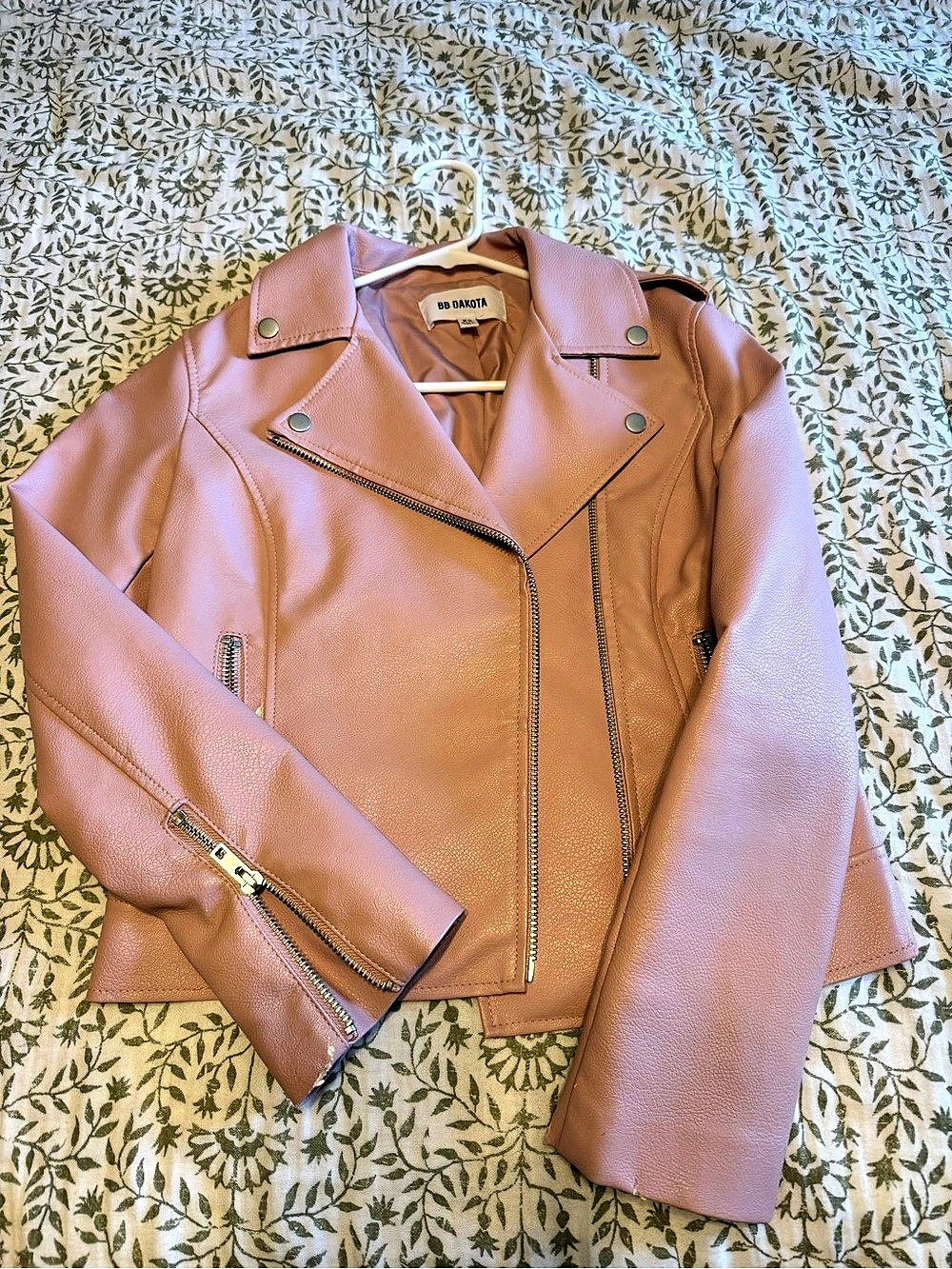 BB Dakota Pink Moto Jacket